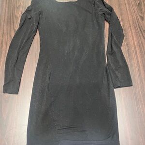 Forever 21 Black Long Sleeve Dress